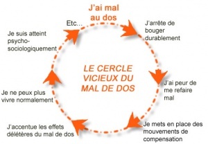 ecole du dos, maux de dos et cercle vicieux