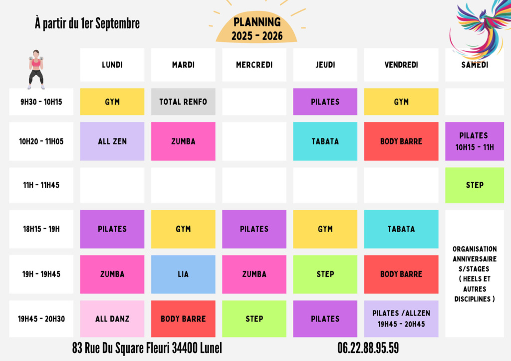 Les horaires de Viva SantéMotion